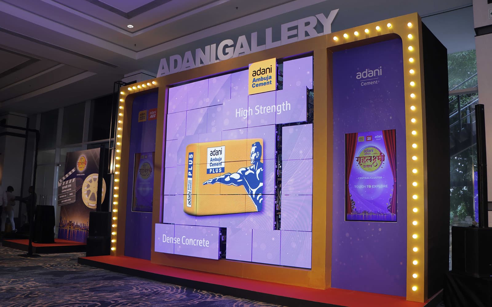 Adani gallery wall at the event