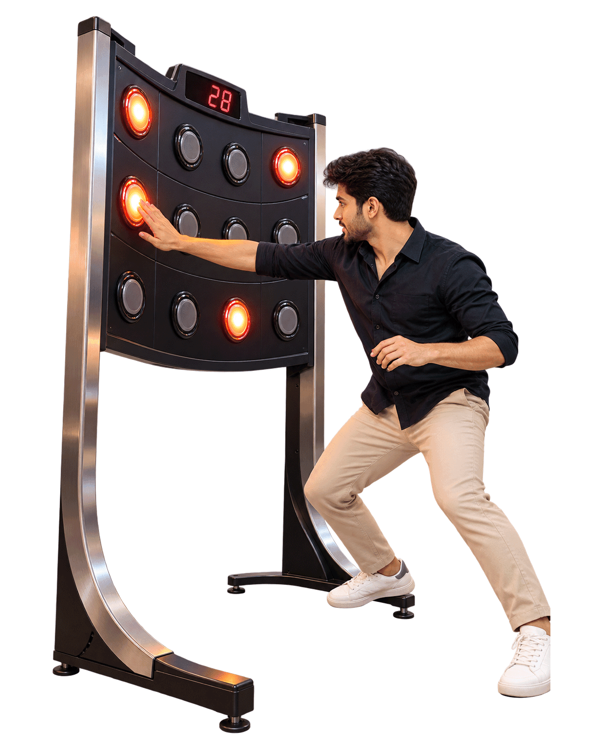 Guest hitting lit targets on the Batak reaction frame